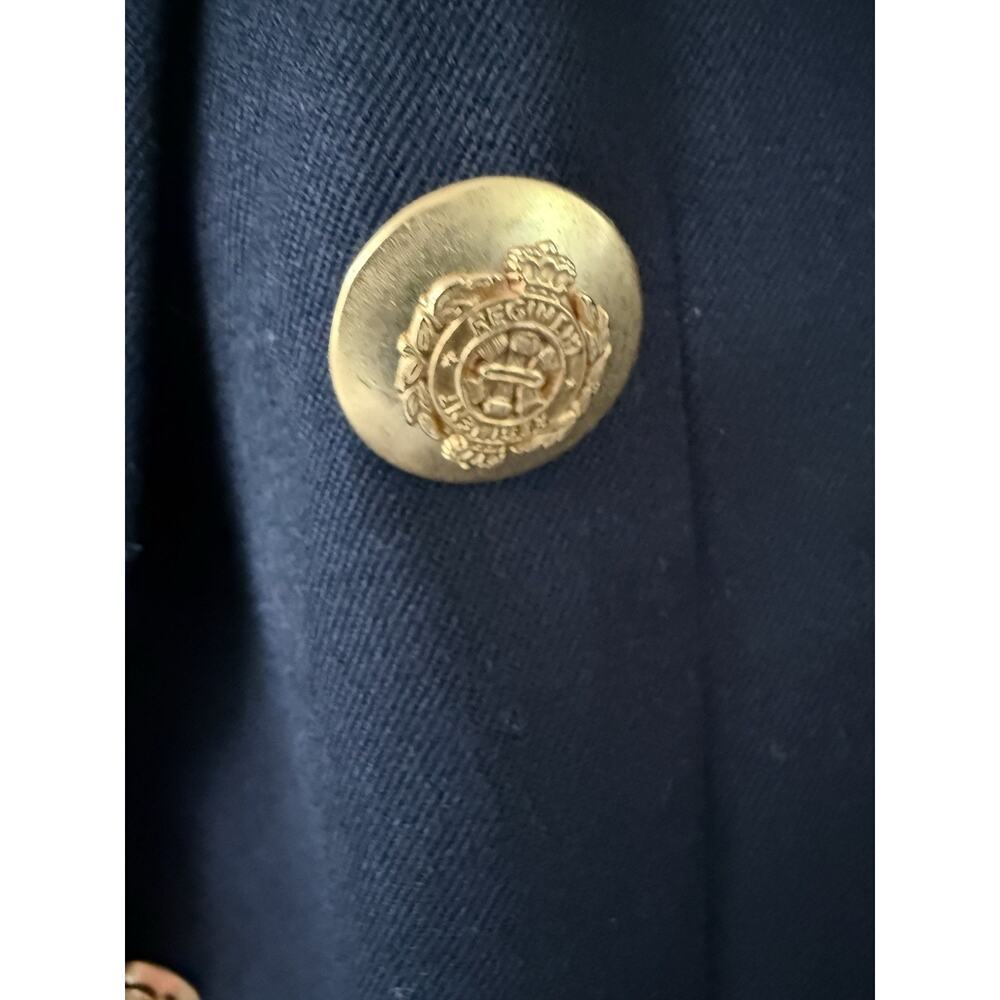 Liz Claiborne Collection Wool Blazer Jacket Navy Blue Size 6P Gold Buttons - Picture 4 of 10